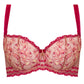 Sheer Mesh Embroidered Balconette Bra Daniela-4
