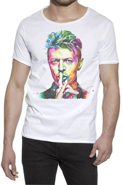 David Bowie 18-20-9-1/3 Men Uomo 100% Cotone Fiammato STREET STYLE