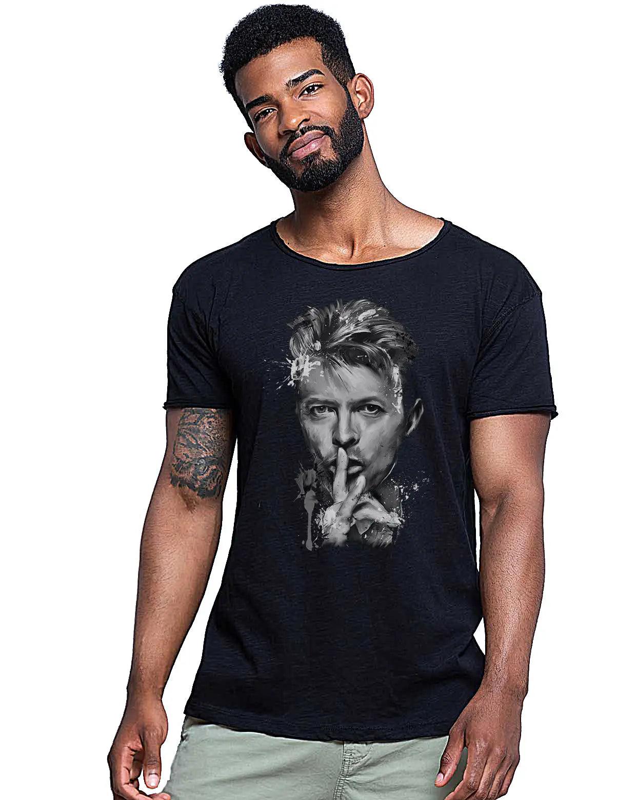 David Bowie 18-20-9-1/3 Men Uomo 100% Cotone Fiammato STREET STYLE