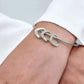 Love Bracelet Peach Heart Name Lettering Titanium Steel Bracelet-0