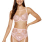 High Waist Mesh Garter Belt Gorteks Coco Pink-2