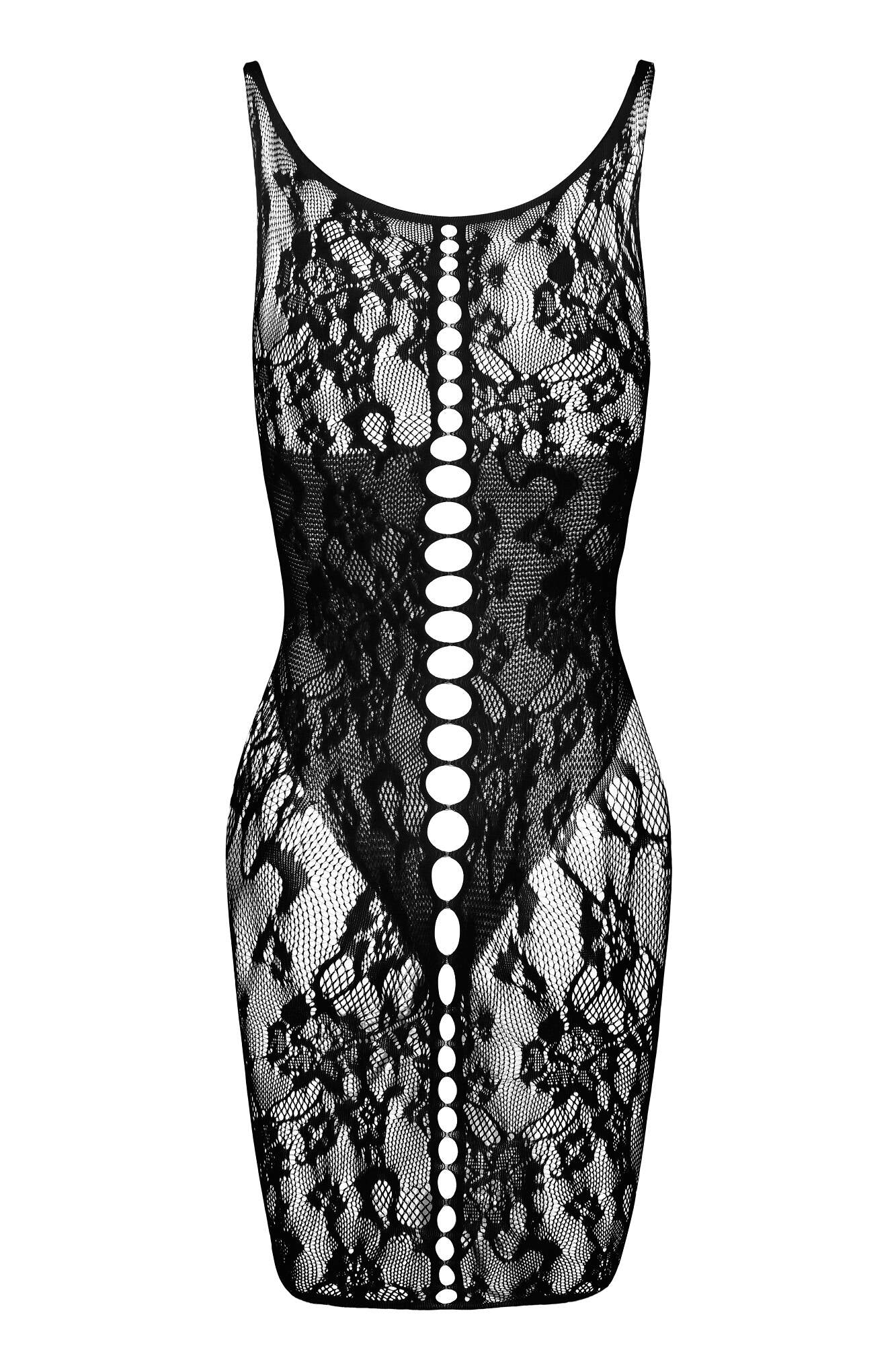 Sexy Sheer Lace Mini Dress Beauty Night Donna-2