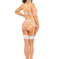Ultra Sheer Bra & Sexy String Garter Set Beauty Night Linda-4