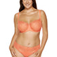 Sheer Mesh Balconette Bra Pamela Peach-4