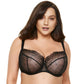 Sheer Mesh Balconette Bra Gorteks Pamela Black-4