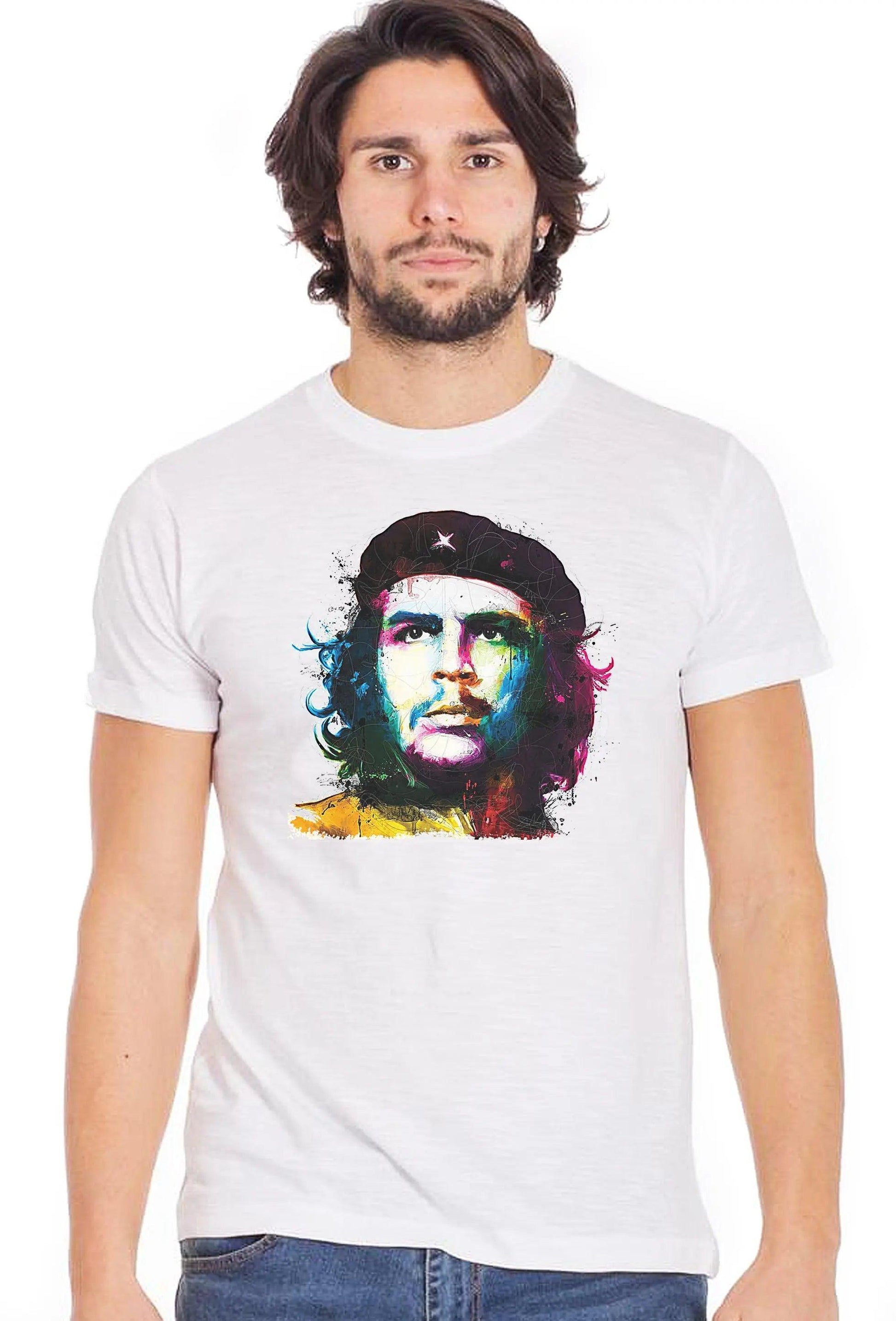 ERNESTO GUEVARA 18-20-53 Uomo Fashion 100% Cotone Fiammato STREET STYLE