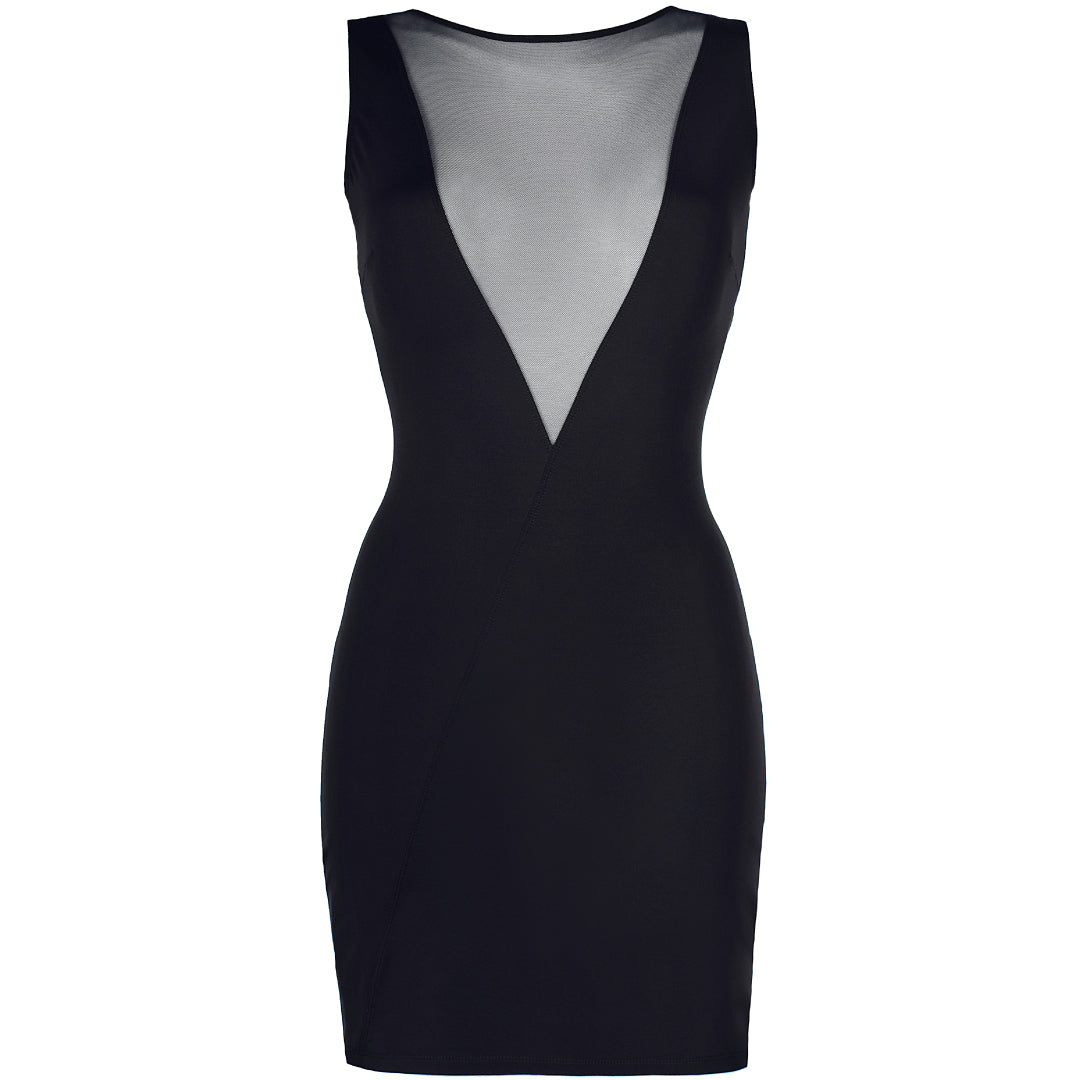 Axami Black Mini Dress Tropicana-3