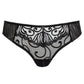 Sheer Thong Panty Gorteks Fiore Black - STREET STYLE