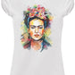 Frida Kahlo 18-20-35 Moda Urban Slub Lady Donna 100% Cotone Fiammato STREET STYLE