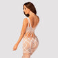 Sexy Cutouts Crotchless Bodystocking Obsessive White-1