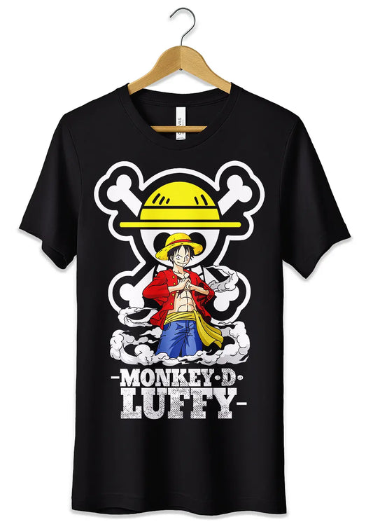 T-Shirt Maglietta Anime One Piece Monkey D Luffy Rubber-0
