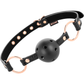 BEGME - BLACK EDITION BALL GAG VEGAN IN PELLE-0
