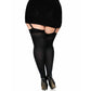 LEG AVENUE - CALZANTE IN NYLON NERO CON FIOCCO NERO TAGLIA UNICA-2