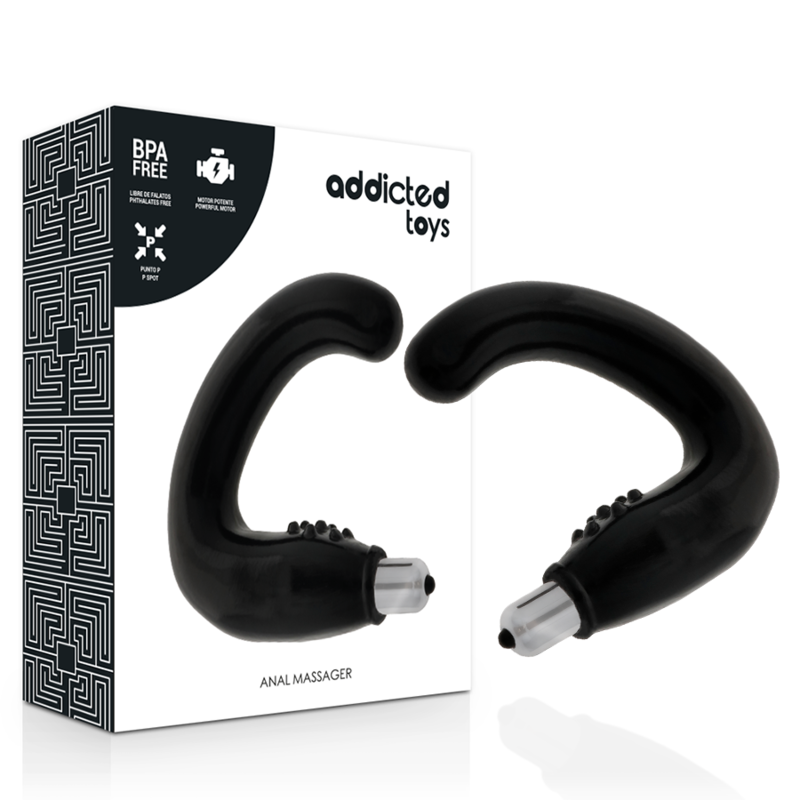 ADDICTED TOYS - MASSAGGIATORE ANALE NERO-2
