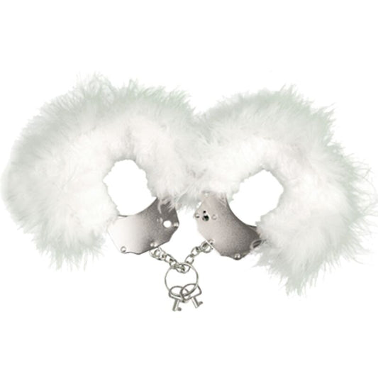 ADRIEN LASTIC - MANETTE IN METALLO CON PIUME BIANCHE-0