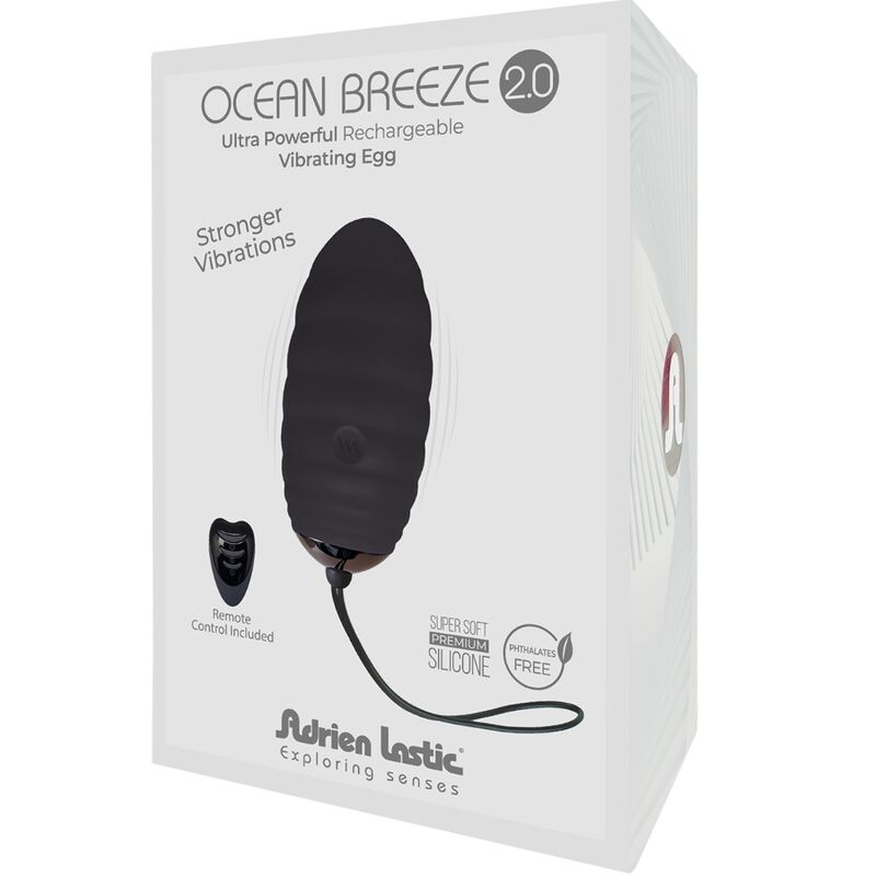 ADRIEN LASTIC - OCEAN BREEZE 2.0 UOVO VIBRANTE RICARICABILE TELECOMANDO NERO-1