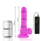 DIVERSIA - DILDO VIBRANTE FLESSIBILE VIOLA 20.5 CM -O- 4.2 CM-1