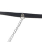 SUBBLIME - CINTURA IN PELLE NERA TAGLIA UNICA-4