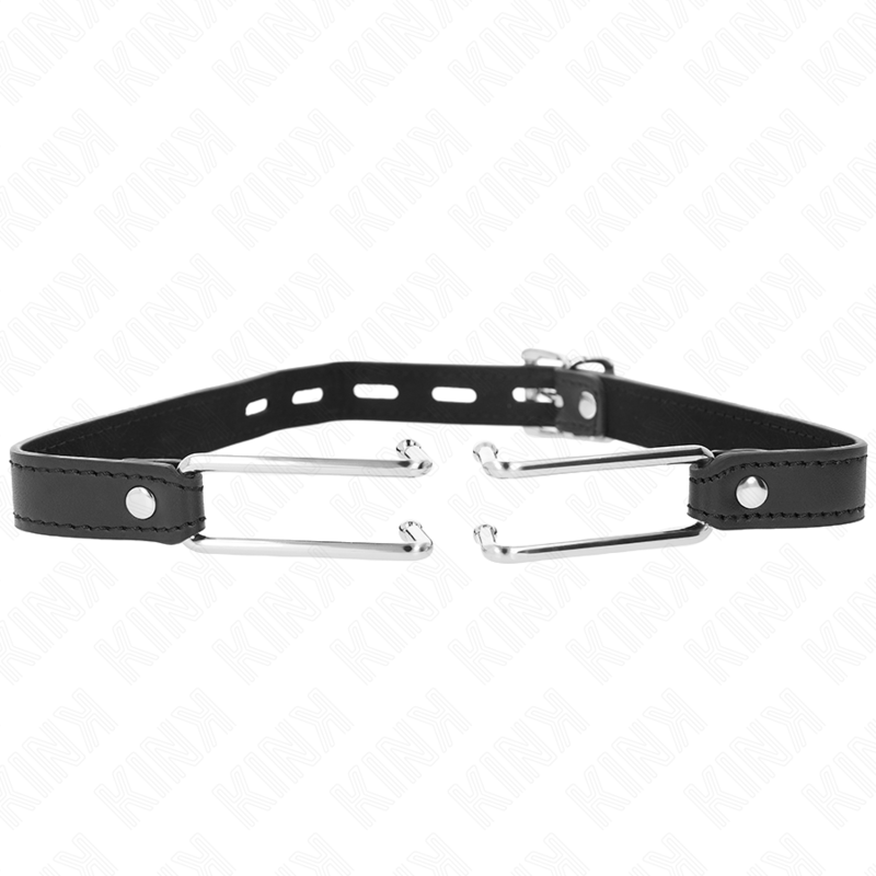 KINK - GANCIO IN METALLO 11.5 CM CON CINTURINO IN SIMILPELLE REGOLABILE 39-58 CM X 2 CM-0