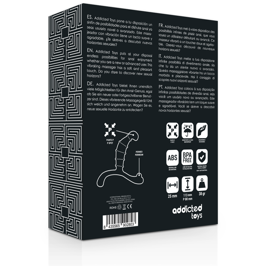 ADDICTED TOYS - PIACERE ANALE DELLA PROSTATA NERO-4