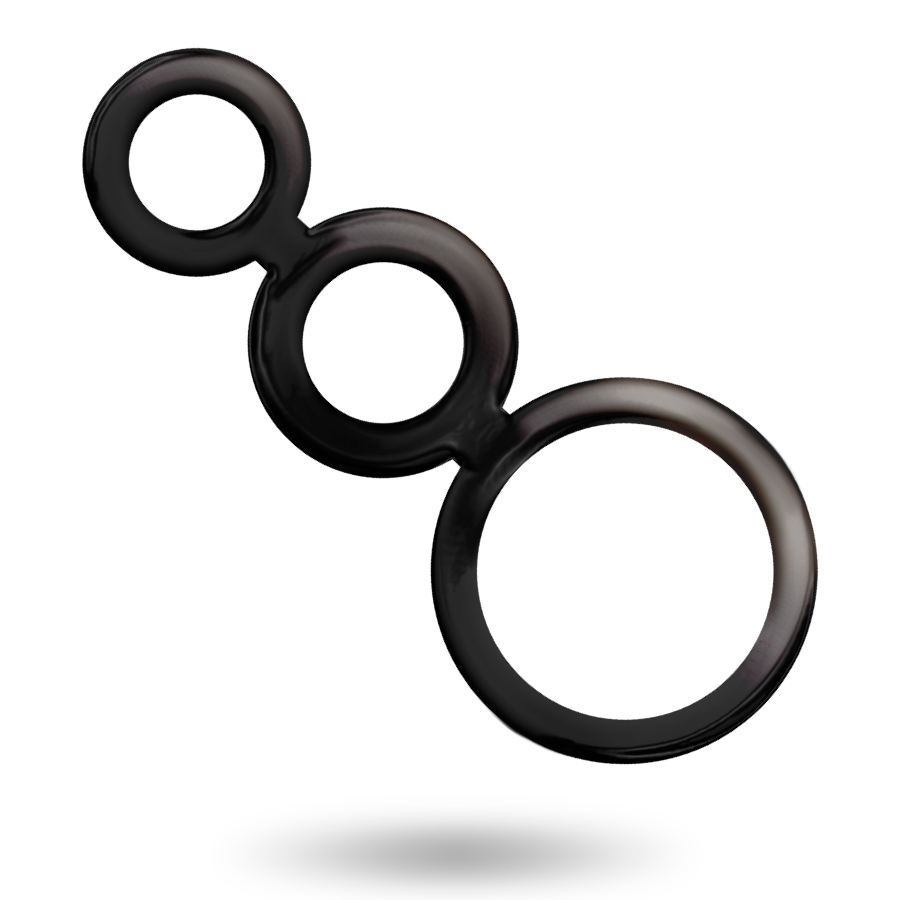 ADDICTED TOYS - SET DI ANELLI PER PENE - FUMO-2