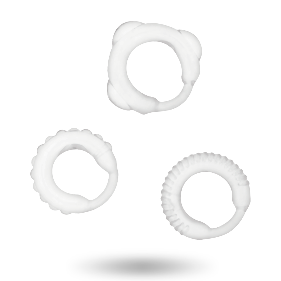 ADDICTED TOYS - SET C-RING TRASPARENTE-2