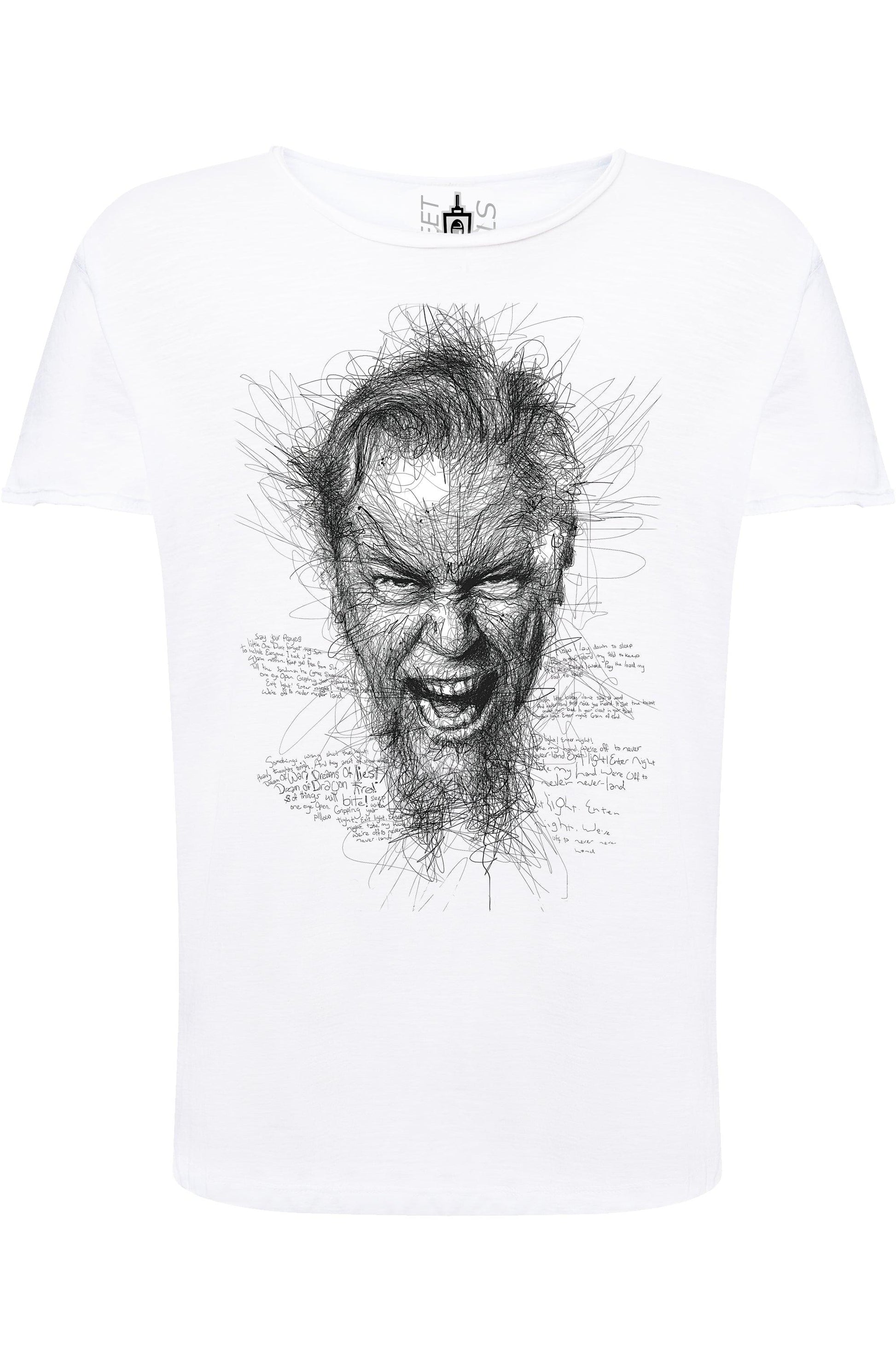 James Hetfield Stilizzato Art. 18-47 Men Uomo 100% Cotone Fiammato JK STREET STYLE