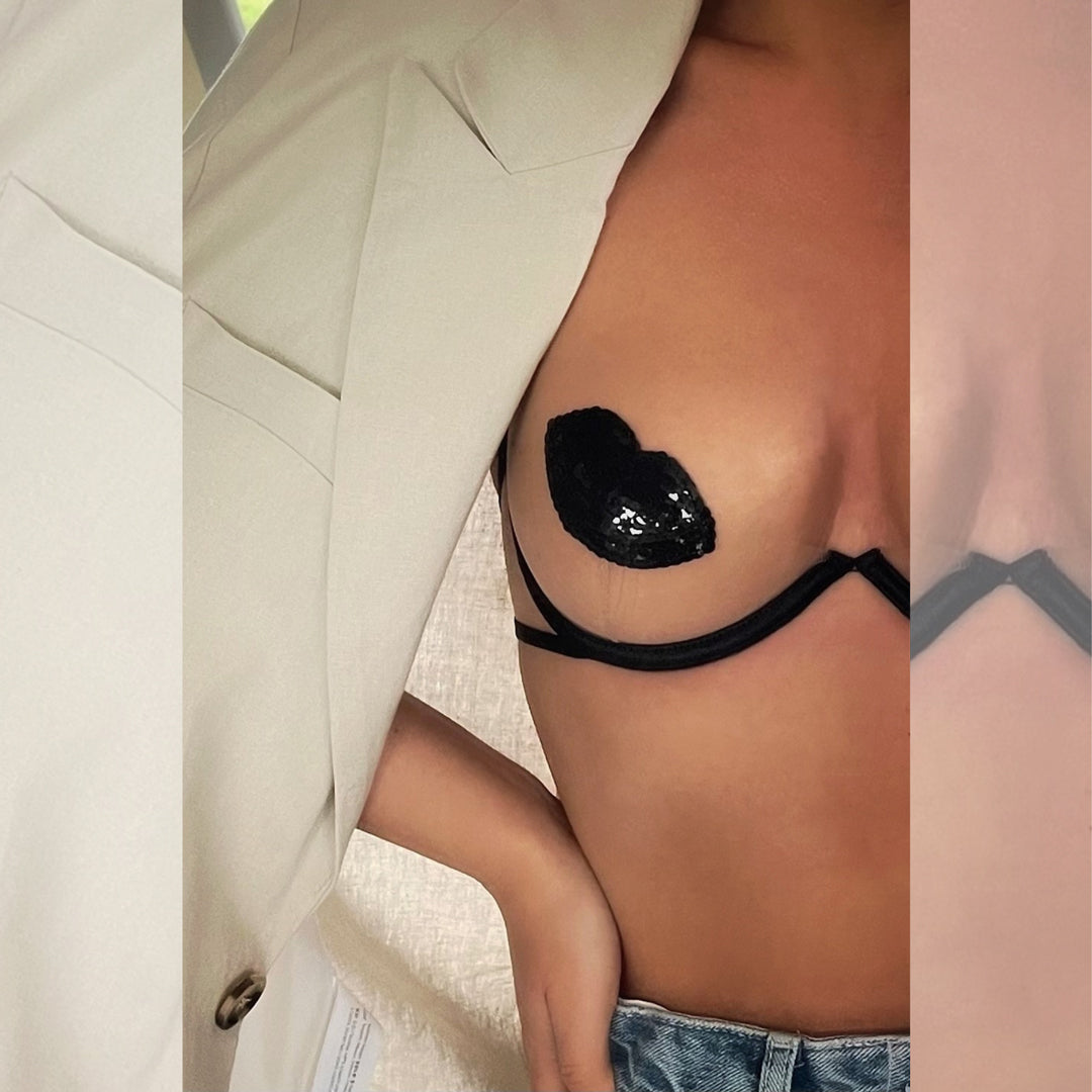 Invisible Mesh Demi Cup Bra Kinga Lou Kiss Me-3