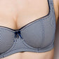 Lightly Padded Balcony Bra Lauma Navy-1