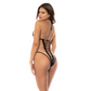 Sexy Sheer Mesh Lace-Up Body Mapale Lattice-1