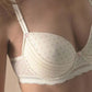 Sassa Romantic Dots Molded Cup Plunge Bra-1