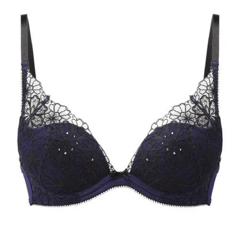 Gossard Graphic Floral Padded Plunge Bra - STREET STYLE