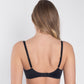 Sheer Mesh Embroidered Full Figure Bra Perla Black-1