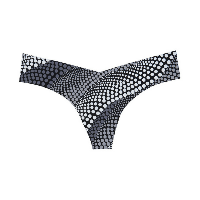 Playful Print Seamless Thong Panty Commando-5