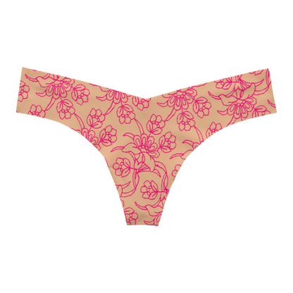 Playful Print Seamless Thong Panty Commando-4
