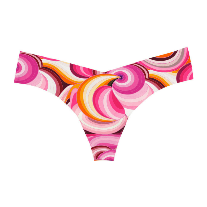 Playful Print Seamless Thong Panty Commando-3
