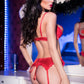 Open Cup Bra & Crotchless Thong Garter Belt Chilirose Aurora-1