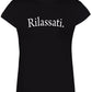 Rilassati Solo Parole 3402 Lady Donna 100% Cotone Pettinato STREET STYLE