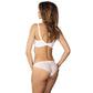 Semi Sheer Lace Half Padded Bra Gorteks Scarlet White-3