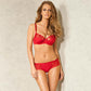 Semi Sheer Lace Underwire Bra Lisca Vivian Red-3