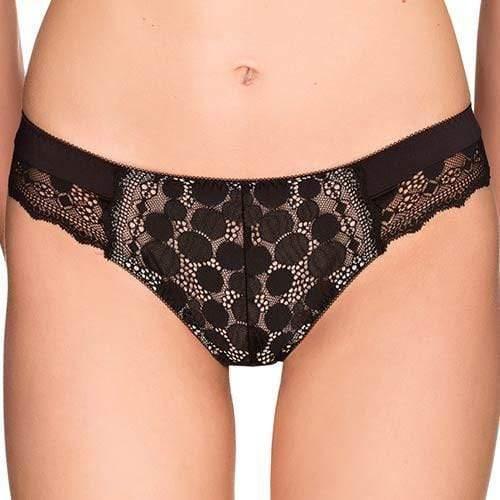 Lauma Pearly Shadow Semi Sheer Polka Dot Tanga - STREET STYLE