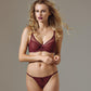 Sexy Fishnet Sheer Bra Claudette Rouge Noir-4