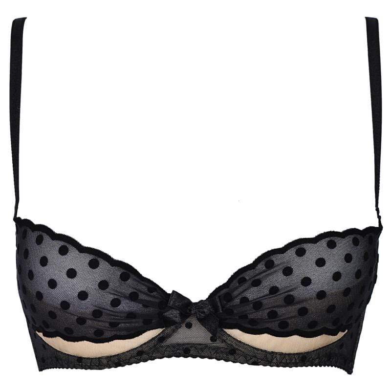 Axami Seductive Dots Sheer Demi Bra-2
