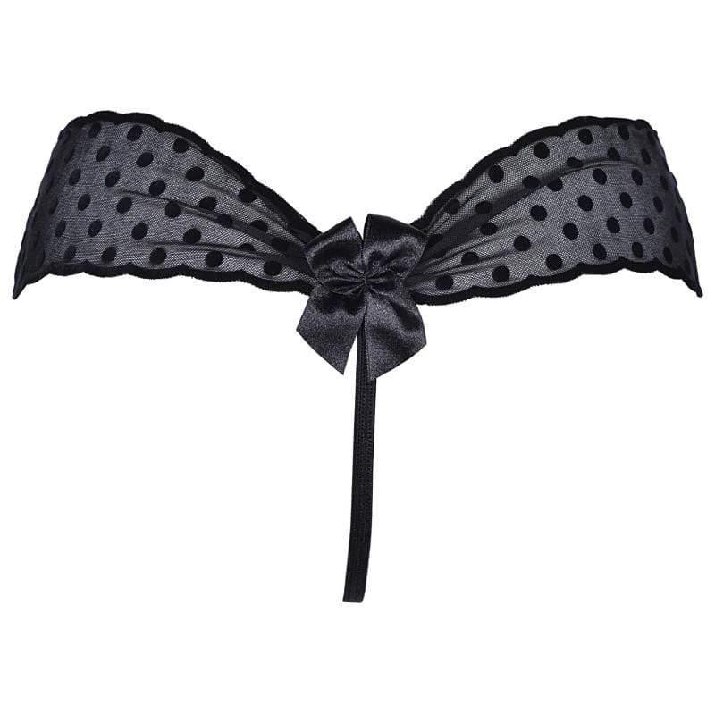Sexy Sheer String Thong Panty Axami Seductive Dots - STREET STYLE
