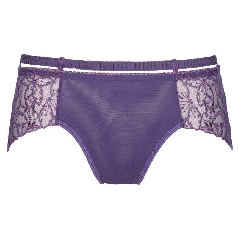 Sheer Lace Boyshort Panty Axami Miami Vibe Purple-2