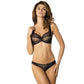 Sheer Lace Thong Panty Gorteks Scarlet Black-3