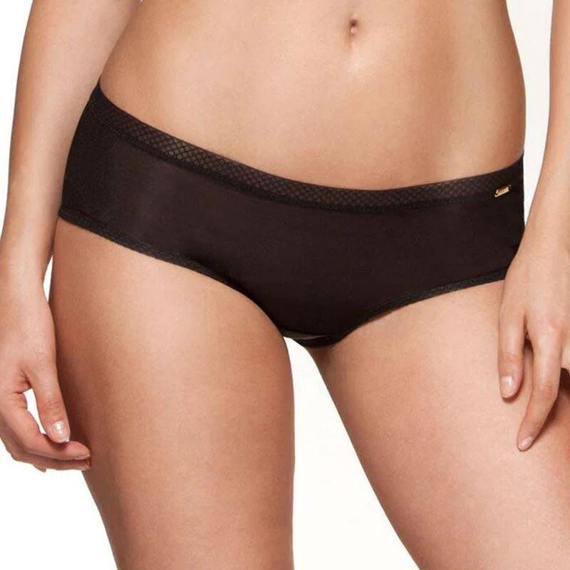Sheer Shorts Panty Gossard Glossies Black - STREET STYLE