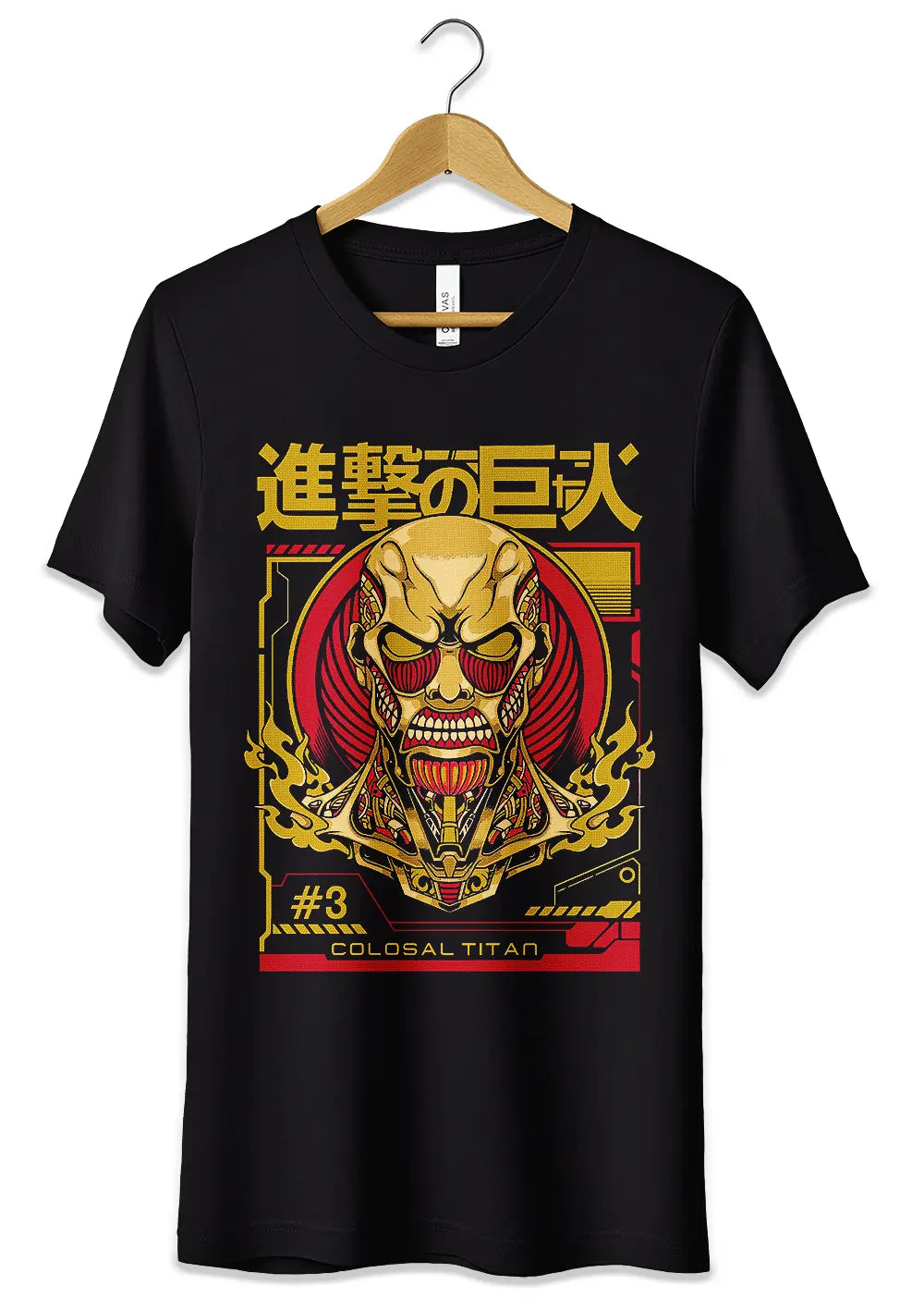 T-Shirt Maglietta Attacco dei Giganti Colossal Titan-0
