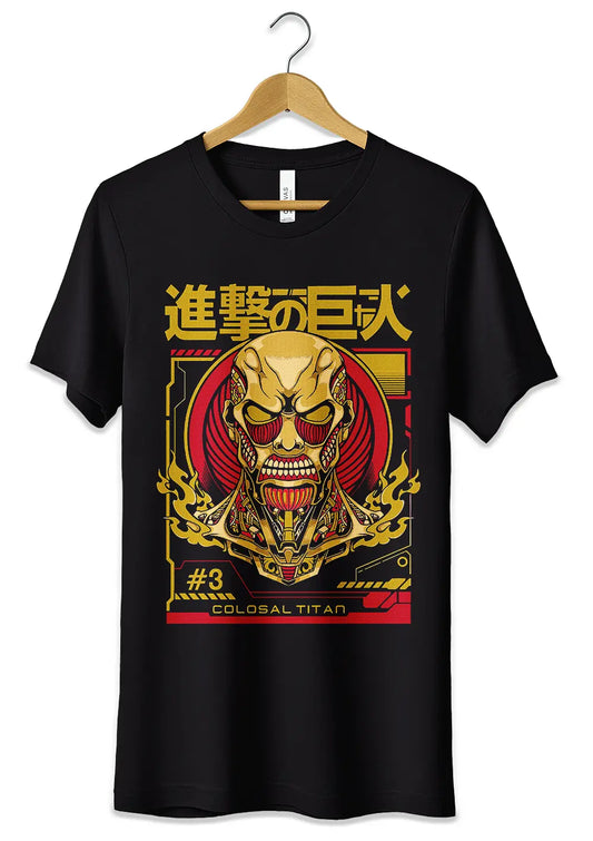 T-Shirt Maglietta Attacco dei Giganti Colossal Titan-0