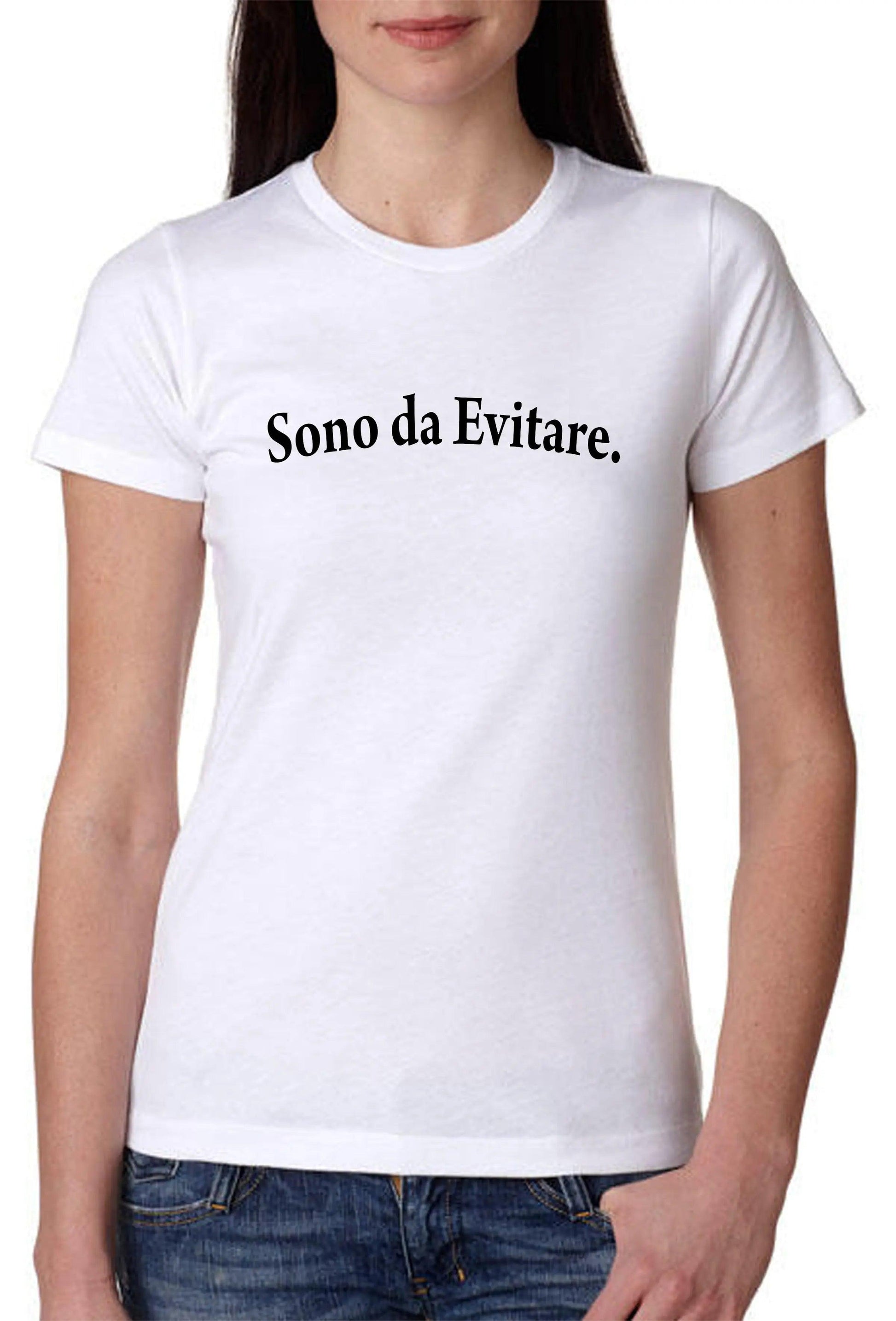 Sono da Evitare Solo Parole 3406 Lady Donna 100% Cotone Pettinato STREET STYLE